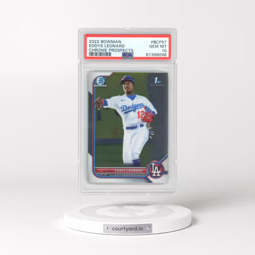 2022 Bowman Chrome Prospects #BCP57 Eddys Leonard (PSA 10 GEM MINT)