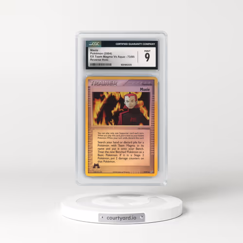 2004 EX Team Magma Vs Team Aqua #73/95 Maxie - Reverse Holo (CGC 9 MINT)