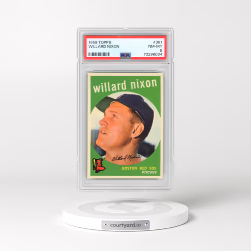 1959 Topps #361 Willard Nixon (PSA 8 NM-MT)