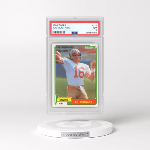 1981 Topps #216 Joe Montana (PSA 7 NM)