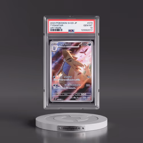 2023 Pokémon Sv2d-Clay Burst #079 Tyranitar - Art Rare (PSA 10 GEM MINT)