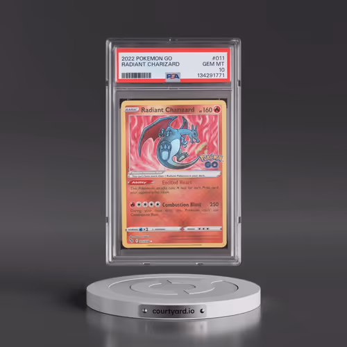2022 Pokémon Go #011 Radiant Charizard - Holo (PSA 10 GEM MINT)