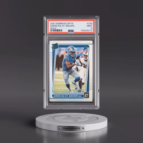 2021 Panini Donruss Optic #228 Amon-RA St. Brown - Holo (PSA 9 MINT)