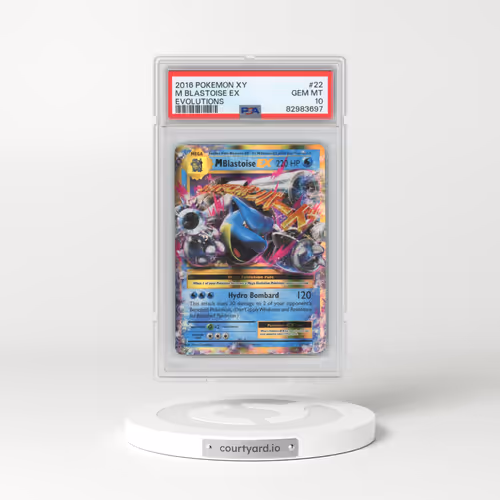 2016 Pokémon XY Evolutions #22 M Blastoise EX - Holo (PSA 10 GEM MINT)