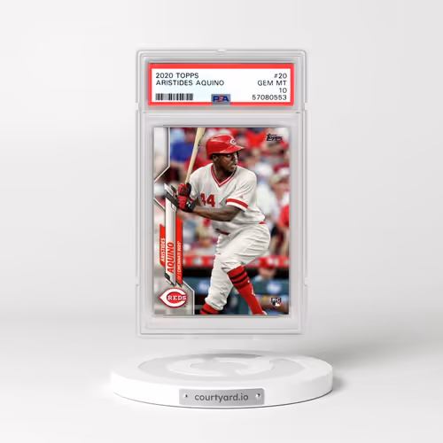 2020 Topps #20 Aristides Aquino (PSA 10 GEM MINT)