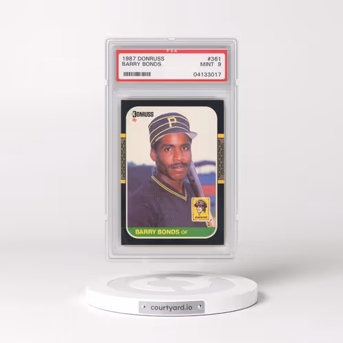 1987 Donruss #361 Barry Bonds (PSA 9 MINT)