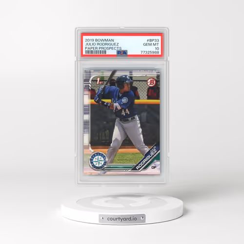 2019 Bowman Paper Prospects #BP33 Julio Rodriguez (PSA 10 GEM MINT)