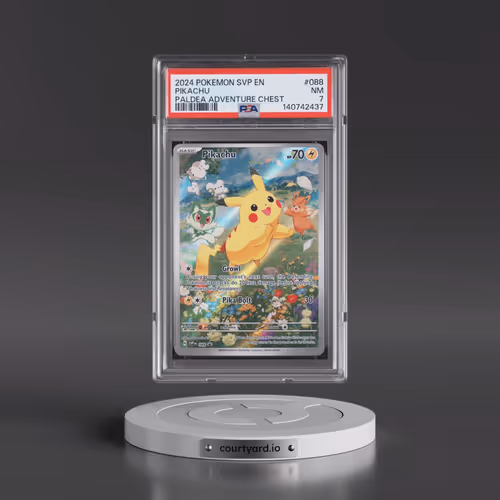2024 Pokémon Svp EN-SV Black Star Promo #088 Pikachu - Paldea Adventure Chest (PSA 7 NM)