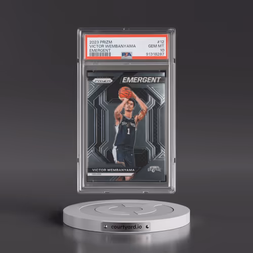 2023 Panini Prizm Emergent #12 Victor Wembanyama (PSA 10 GEM MINT)