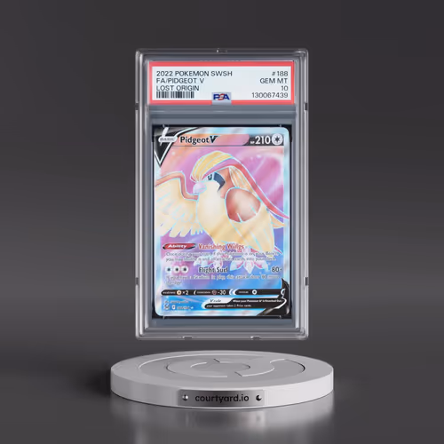 2022 Pokémon Sword & Shield Lost Origin #188 Pidgeot V - Holo Full Art (PSA 10 GEM MINT)