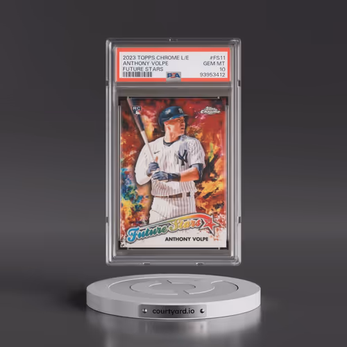 2023 Topps Chrome Logofractor Edition Future Stars #FS11 Anthony Volpe (PSA 10 GEM MINT)
