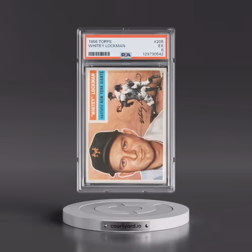 1956 Topps #205 Whitey Lockman (PSA 5 EX)