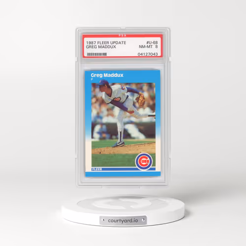 1987 Fleer Update #U-68 Greg Maddux (PSA 8 NM-MT)