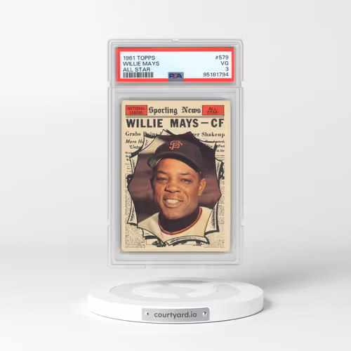 1961 Topps #579 Willie Mays - All Star (PSA 3 VG)