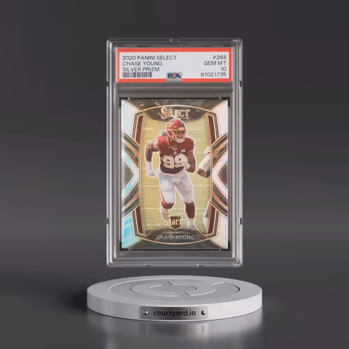 2020 Panini Select #264 Chase Young - Silver Prizm (PSA 10 GEM MINT)
