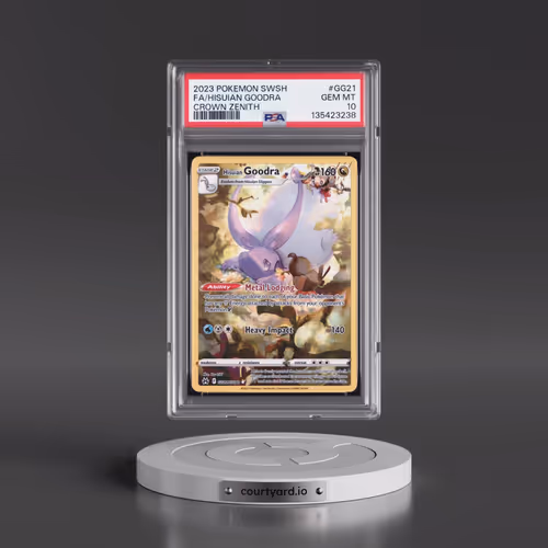2023 Pokémon Sword and Shield Crown Zenith #GG21 Hisuian Goodra - Full Art (PSA 10 GEM MINT)