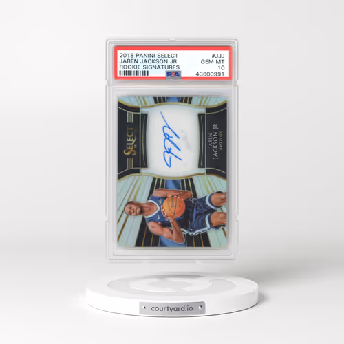 2018 Panini Select Rookie Signatures #JJJ Jaren Jackson Jr. (PSA 10 GEM MINT)