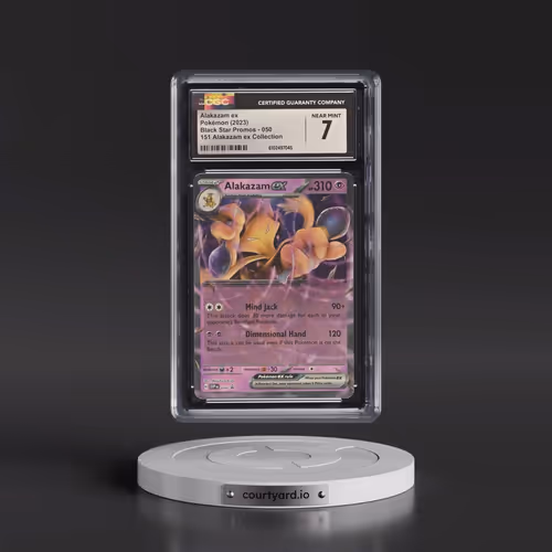 2023 Black Star Promos - Scarlet & Violet SVP EN #050 Alakazam ex - 151 ex Box-Alakazam ex (CGC 7 NM