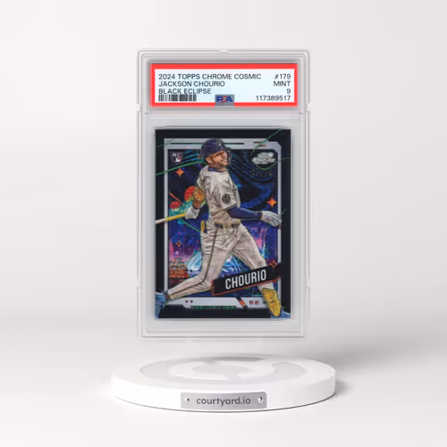 2024 Topps Chrome Cosmic #179 Jackson Chourio - Black Eclipse (PSA 9 MINT)