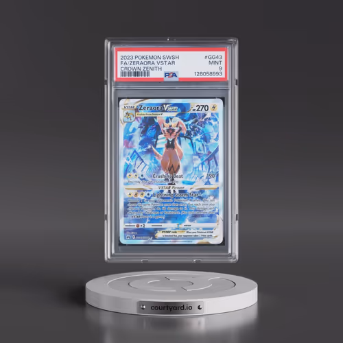 2023 Pokémon Sword and Shield Crown Zenith #GG43 Zeraora Vstar - Full Art (PSA 9 MINT)