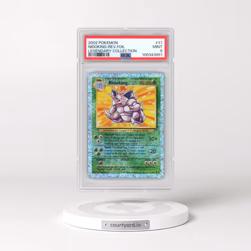 2002 Pokémon Legendary Collection #31 Nidoking - Reverse Foil (PSA 9 MINT)