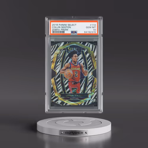 2018 Panini Select #172 Collin Sexton - Zebra Prizm (PSA 10 GEM MINT)