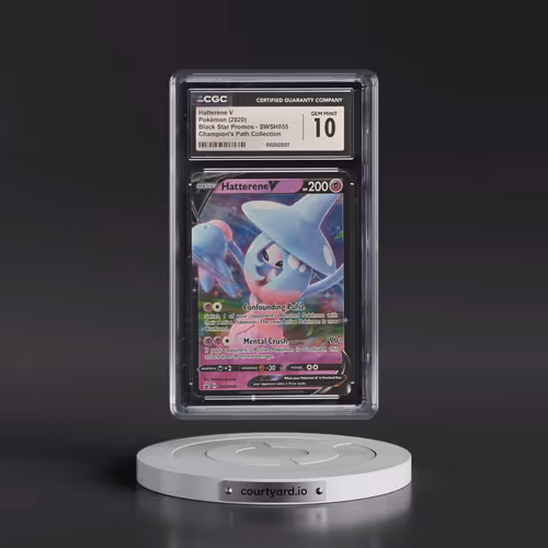 2017 Black Star Promos - Sword & Shield #SWSH055 Hatterene V - Holo Champion's Path Coll. - Hatteren
