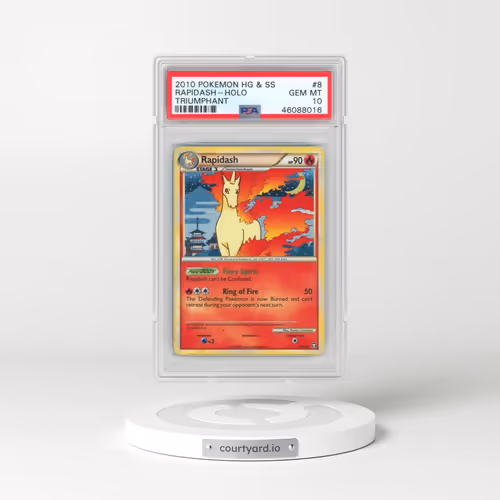 2010 Pokémon Heartgold & Soulsilver Triumphant #8 Rapidash - Holo (PSA 10 GEM MINT)