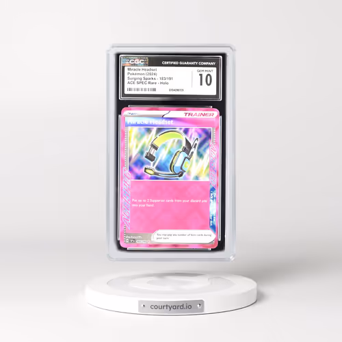 2024 Surging Sparks - SSP EN #183/191 Miracle Headset - ACE SPEC Rare Holo (CGC 10 GEM MINT)