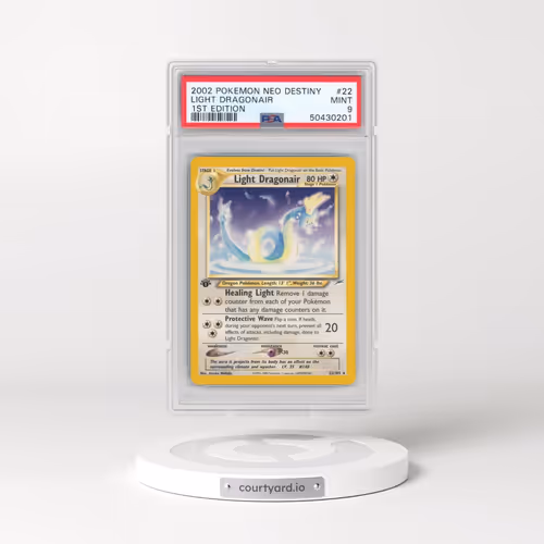 2002 Pokémon Neo Destiny #22 Light Dragonair - 1st Edition (PSA 9 MINT)