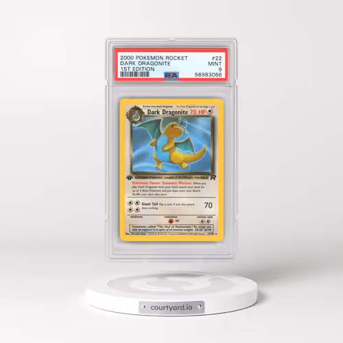 2000 Pokémon Rocket #22 Dark Dragonite - 1st Edition (PSA 9 MINT)