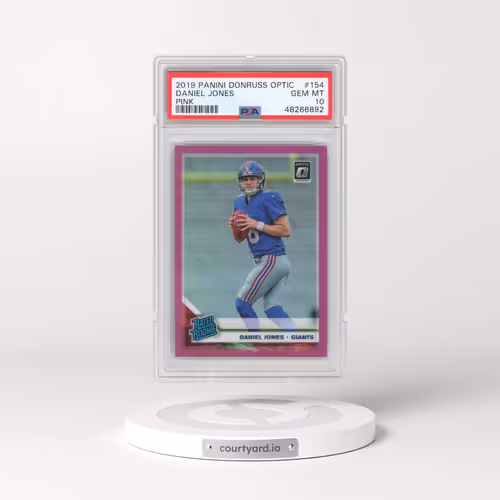 2019 Panini Donruss Optic #154 Daniel Jones - Pink (PSA 10 GEM MINT)