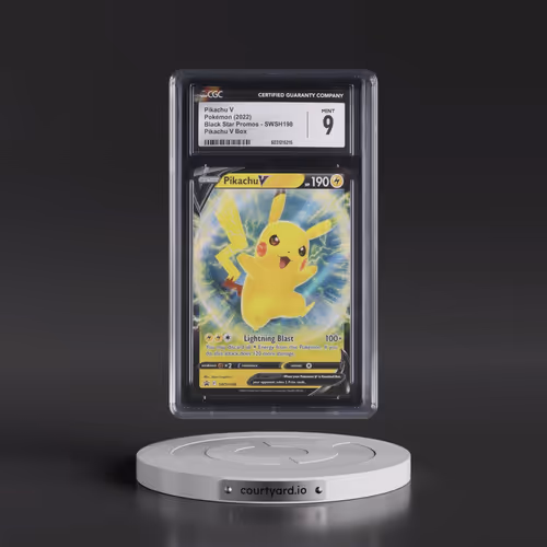 2017 Black Star Promos - Sword & Shield #SWSH198 Pikachu V - Pikachu V Box (Holo) (CGC 9 MINT)