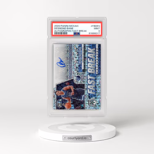 2020 Panini Mosaic Autographs Fast Break #FBDES Desmond Bane (PSA 9 MINT)