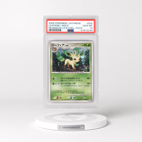 2009 Japanese Pokémon Regigigas LV.X Collection Pack #002 Leafeon - Holo (PSA 10 GEM MINT)