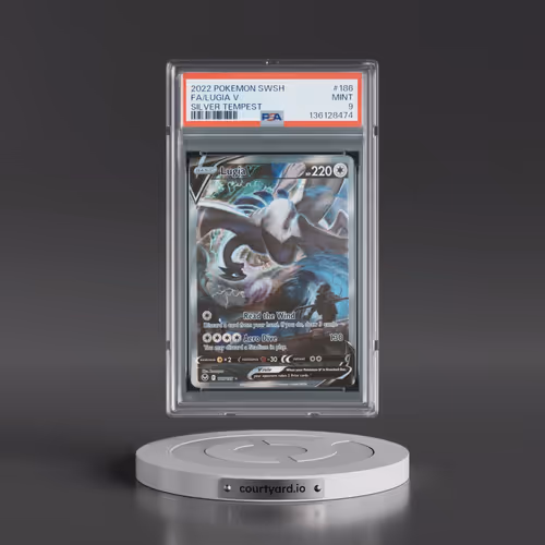 2022 Pokémon Sword & Shield Silver Tempest #186 Lugia V - Holo Full Art (PSA 9 MINT)
