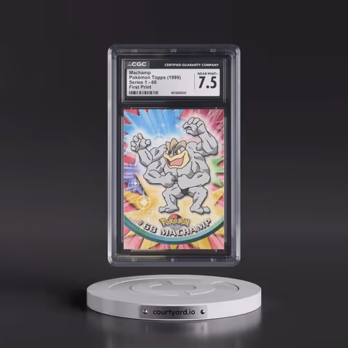 1999 Series 1 (Oval Nintendo Seal) #68 Machamp - First Print (Blue Topps Logo) (CGC 7.5 NM+)
