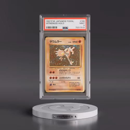 1997 Pokémon Fossil #106 Hitmonlee - Holo (PSA 9 MINT)