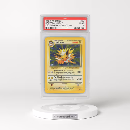 2002 Pokémon Legendary Collection #14 Jolteon - Holo (PSA 9 MINT)