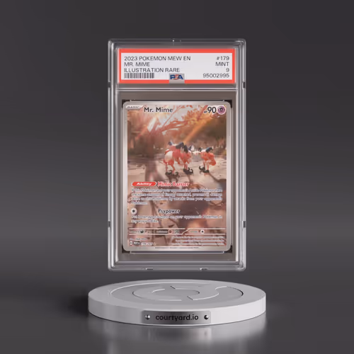 2023 Pokémon Mew EN-151 #179 Mr. Mime - Illustration Rare (PSA 9 MINT)
