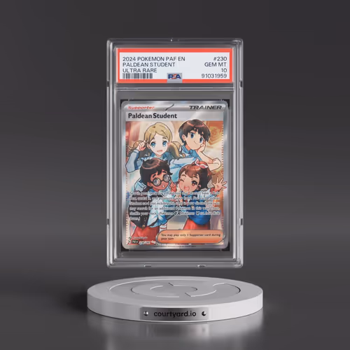 2024 Pokémon Paf EN-Paldean Fates #230 Paldean Student - Ultra Rare (PSA 10 GEM MINT)