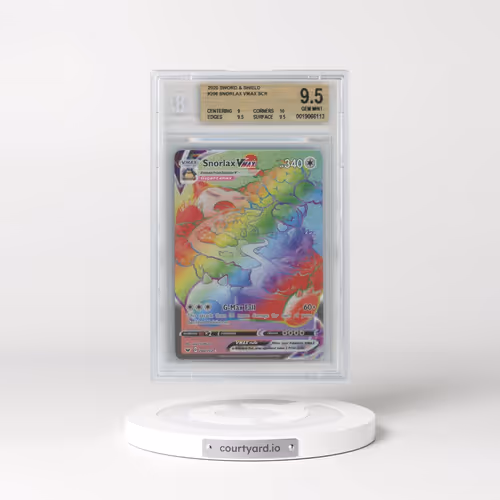 2020 Sword & Shield #206 Snorlax VMAX - Rainbow Rare Holo (BGS 9.5 GEM MINT)
