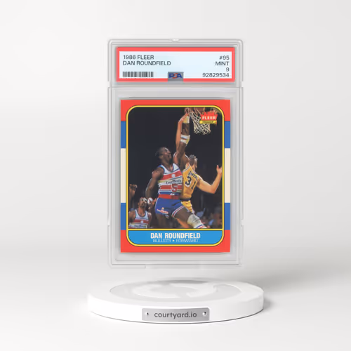 1986 Fleer #95 Dan Roundfield (PSA 9 MINT)