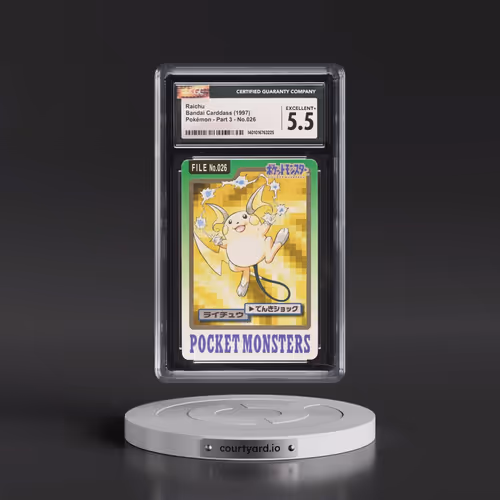 1997 (Pocket Monsters on Bottom) Part 3 #026 Raichu (CGC 5.5 EX+)