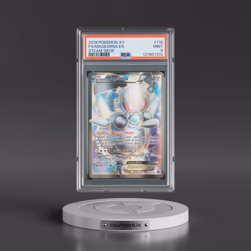 2016 Pokémon XY Steam Siege #110 Magearna EX - Holo Full Art (PSA 9 MINT)