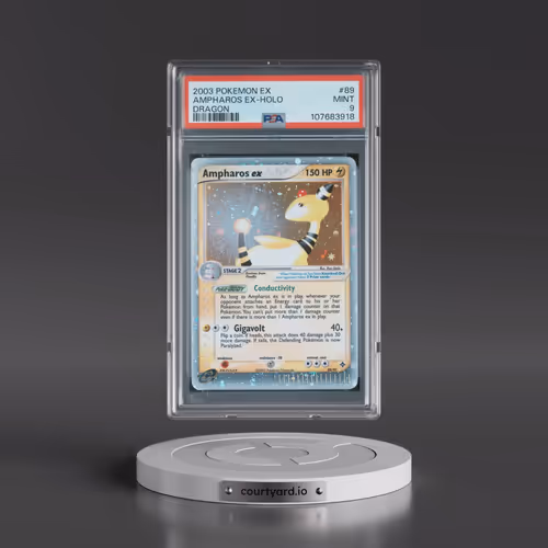 2003 Pokémon EX Dragon #89 Ampharos EX - Holo Holo (PSA 9 MINT)