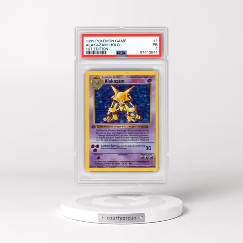1999 Pokémon Game #1 Alakazam - 1st Edition Holo (PSA 1 PR)