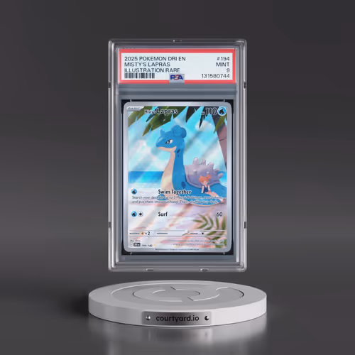 2025 Pokémon Dri EN-Destined Rivals #194 Misty's Lapras - Illustration Rare (PSA 9 MINT)