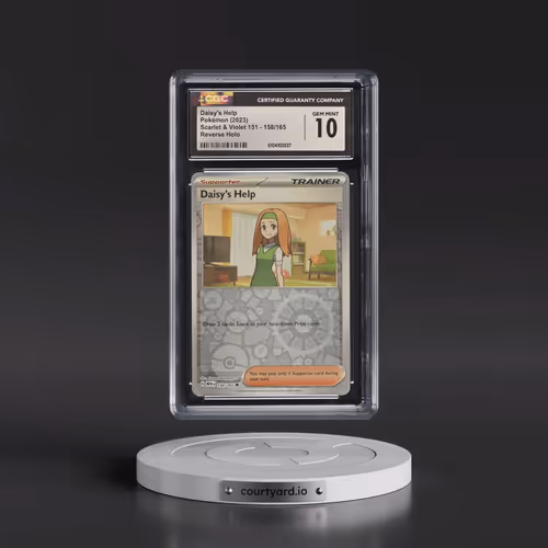 2023 Scarlet & Violet 151 - MEW EN #158/165 Daisy's Help - Reverse Holo (CGC 10 GEM MINT)