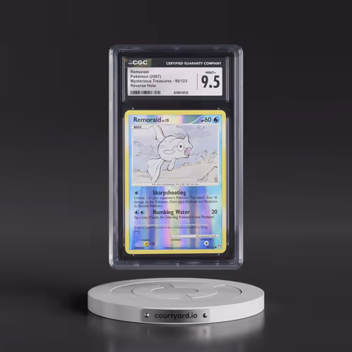 2007 Mysterious Treasures #95/123 Remoraid - Reverse Holo (CGC 9.5 MINT+)
